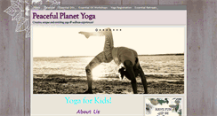 Desktop Screenshot of peacefulplanetyoga.com